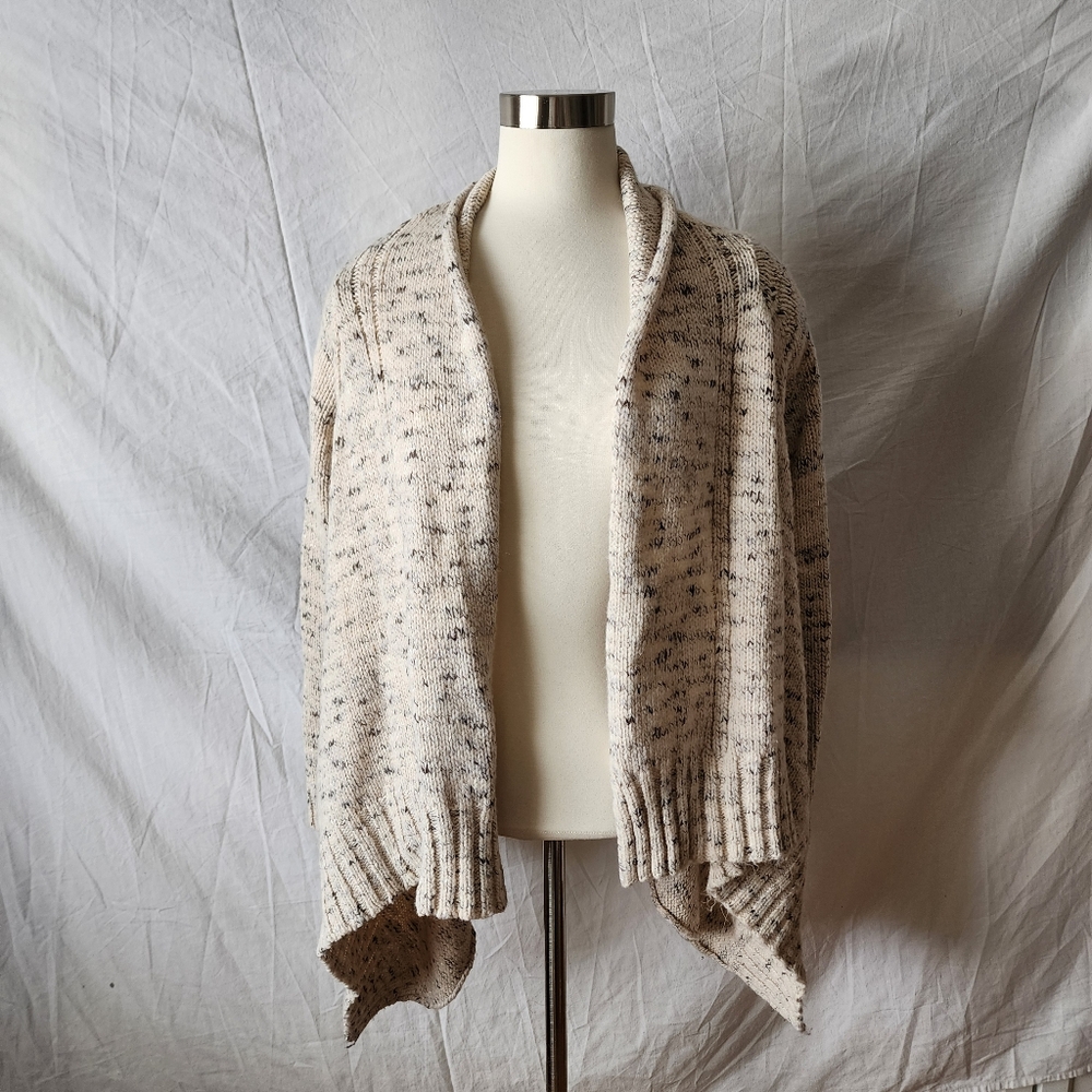 H&M Open Front Knit Beige Cardigan Size Large